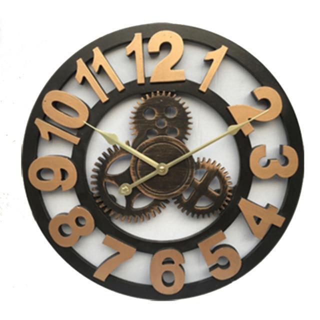 Hellohobot - Father's Day Gift-Wooden Vintage Wall Clock