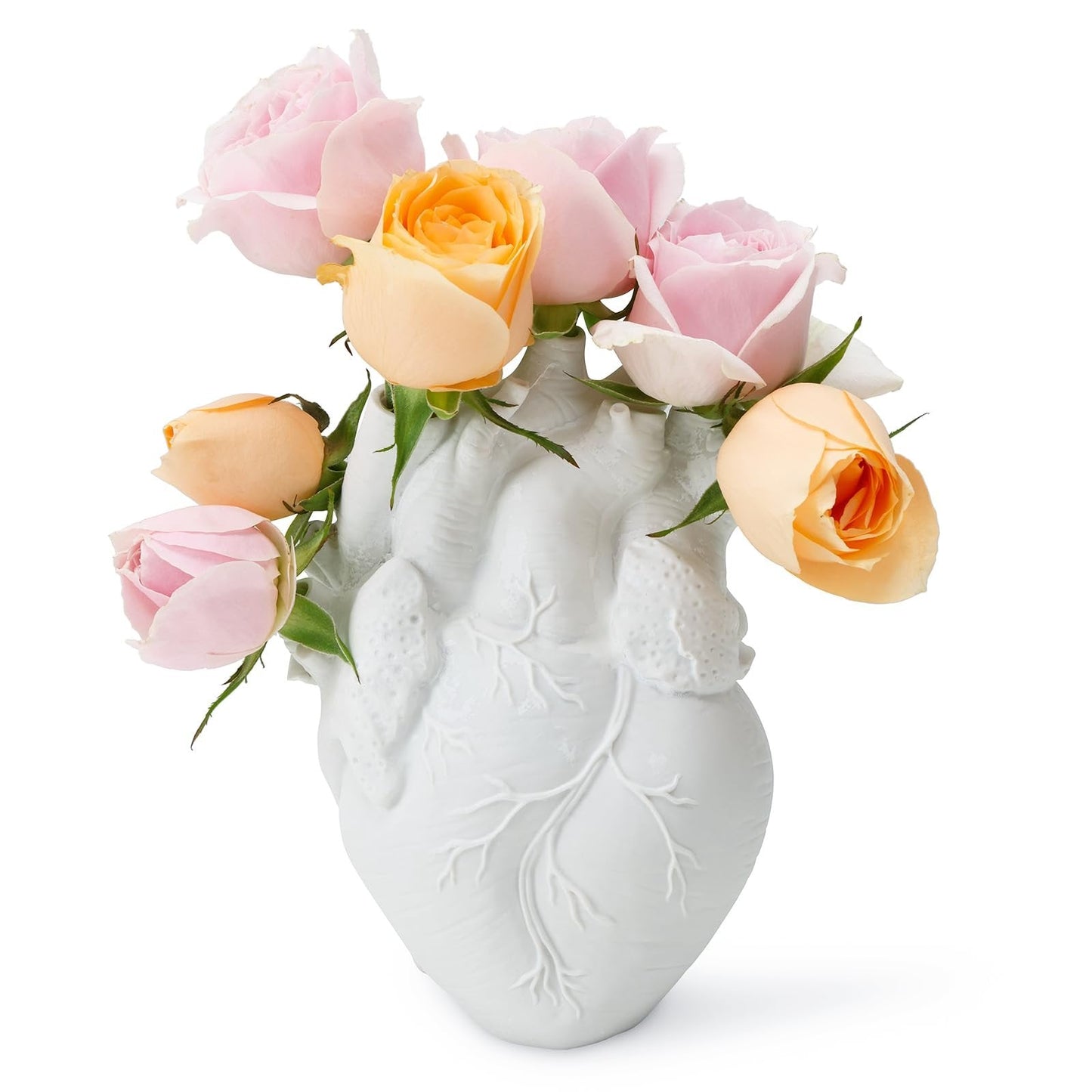 Hellohobot - White Heart Irregular Creative Art Vase