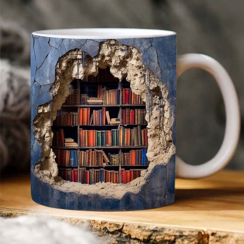 🔥Hot Sale🔥3D Bookshelf Mug