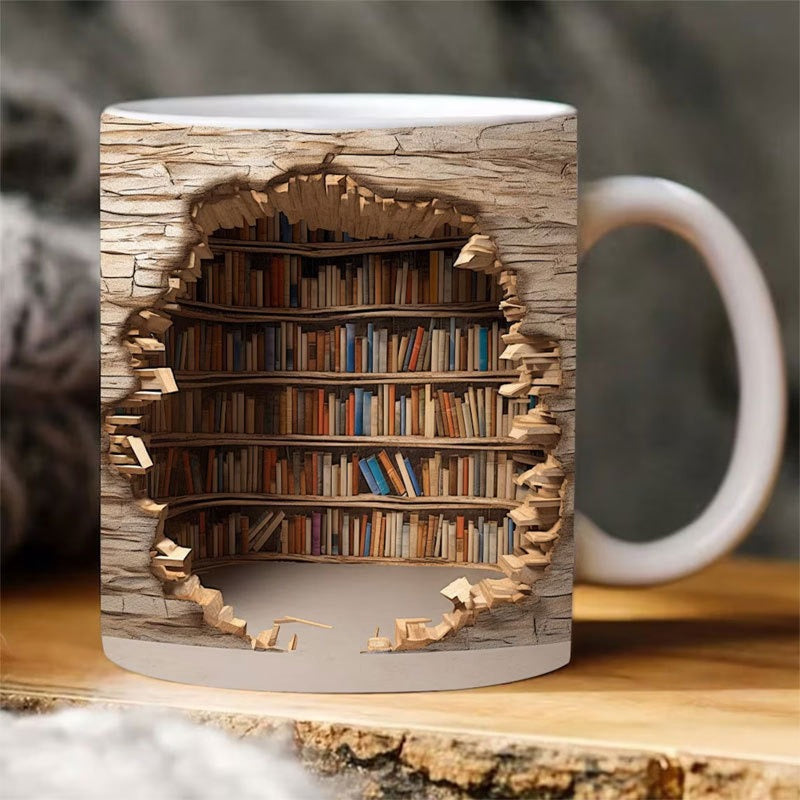 🔥Hot Sale🔥3D Bookshelf Mug