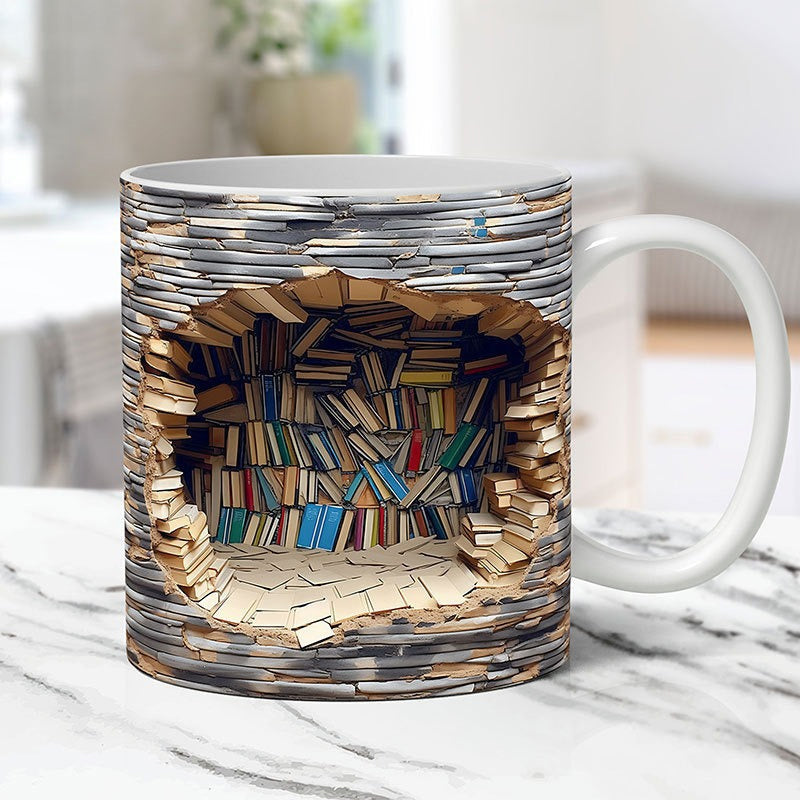 🔥Hot Sale🔥3D Bookshelf Mug