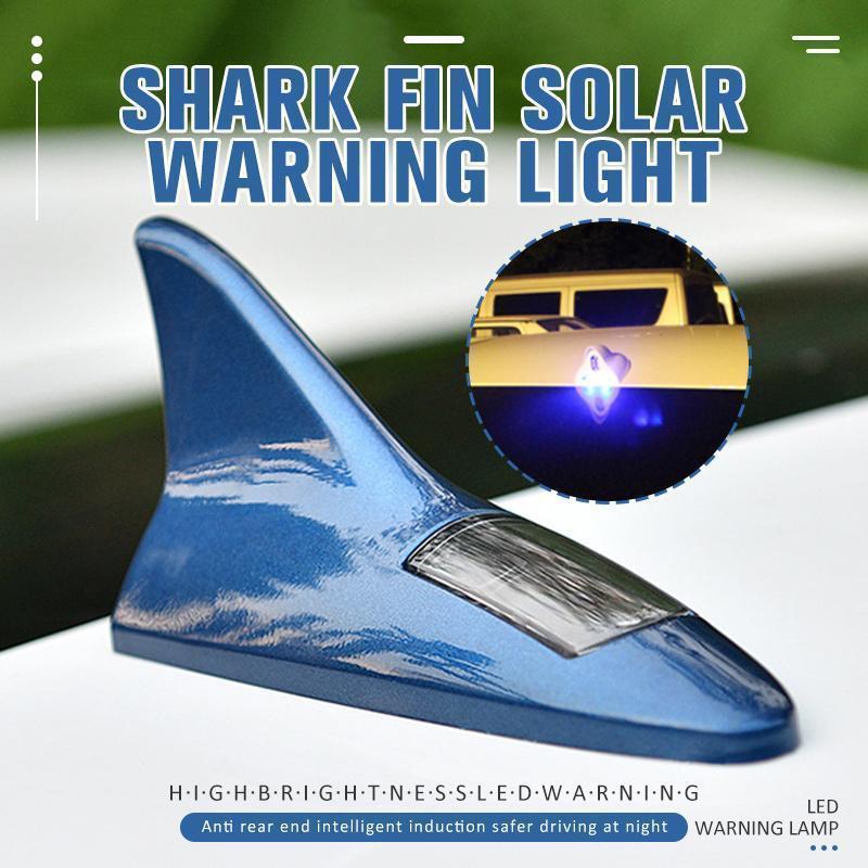 🔥Hot Sale🔥Solar Power Car Shark Fin Roof Antenna LED Flash Light