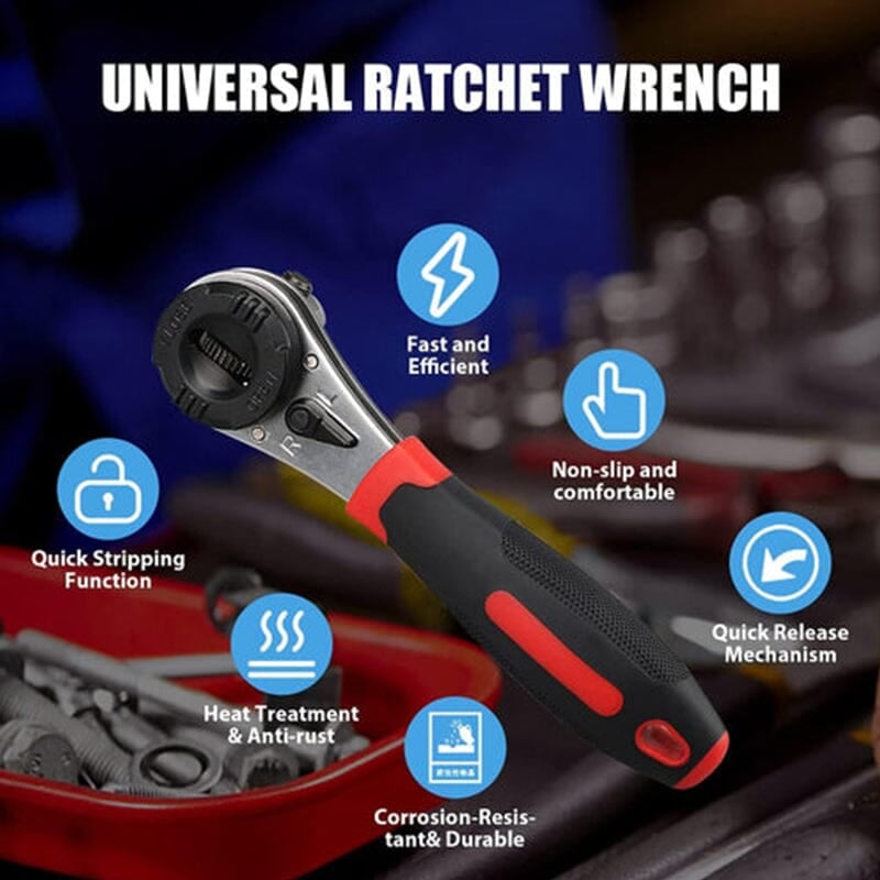 🔥Hot sale🔥Adjustable Ratchet Wrench