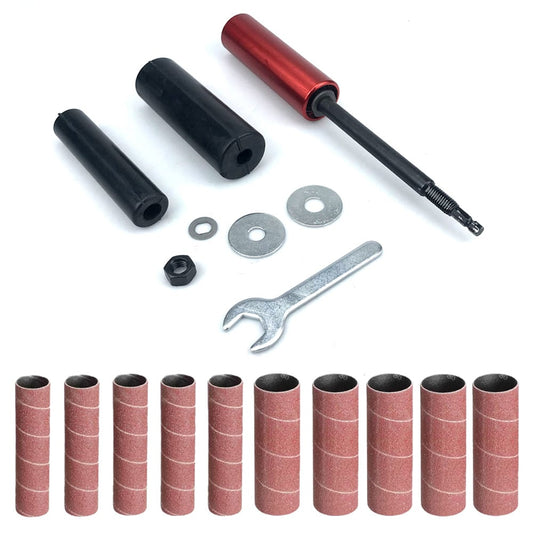 ✨Hellohobot💓Multi-Surface Spindle Sander Adapter Kit with 10PCS Sandpaper