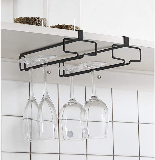 🔥Hot Sale🔥Under Cabinet Wine Glass Holder