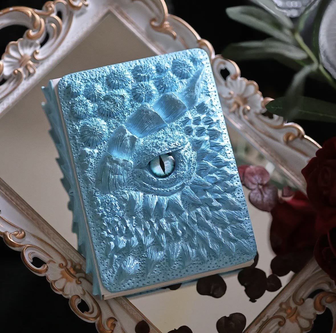 Hellohobot - Dragon Eye 3D Embossed Journal - Handmade Resin Engraved Notebook