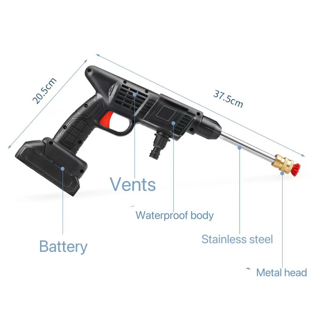 Hellohobot - Cordless Portable High Pressure Spray Water Gun