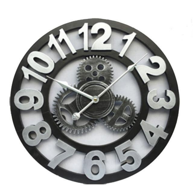 Hellohobot - Father's Day Gift-Wooden Vintage Wall Clock