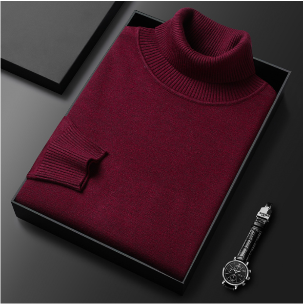 Hellohobot - Men's Solid Color Premium Cashmere Sweater