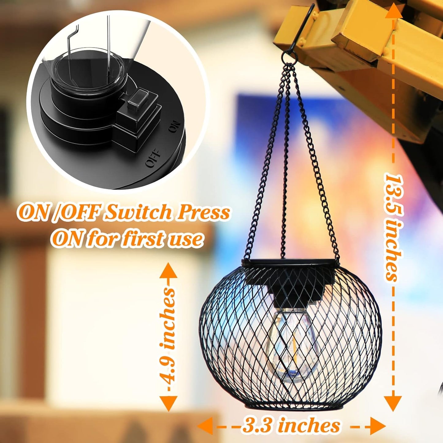 Hellohobot - Outdoor Garden Metal Hanging Lights