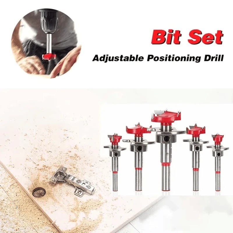 Hellohobot - Positioning Woodworking Drill Bit Set