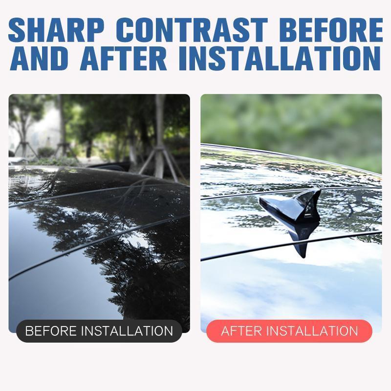 🔥Hot Sale🔥Solar Power Car Shark Fin Roof Antenna LED Flash Light