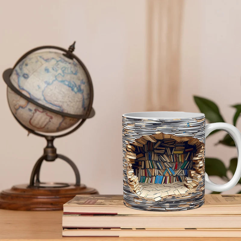 🔥Hot Sale🔥3D Bookshelf Mug