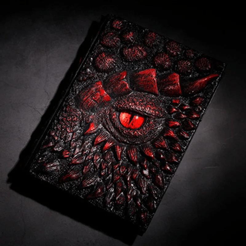 Hellohobot - Dragon Eye 3D Embossed Journal - Handmade Resin Engraved Notebook