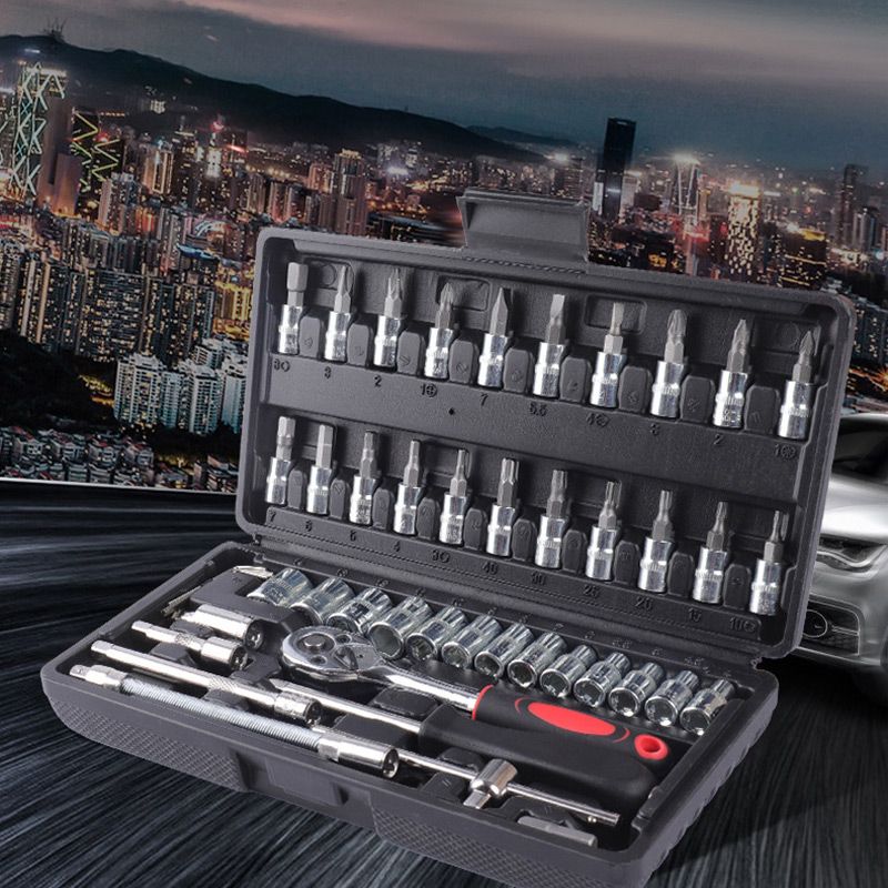 ✨Last day 65% OFF🎁46-piece quick ratchet socket wrench set