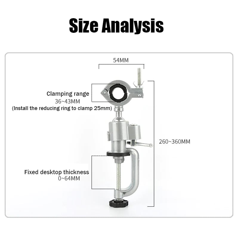 Flexible rotating electric grinder and electric drill universal rotating fixed bracket