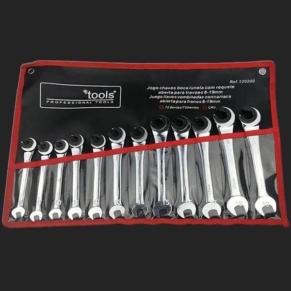 Hellohobot - Open Tubing Ratchet Wrench (Fixed Head-Flexible Head 2 IN 1)