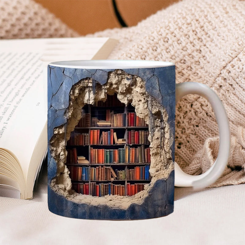 🔥Hot Sale🔥3D Bookshelf Mug