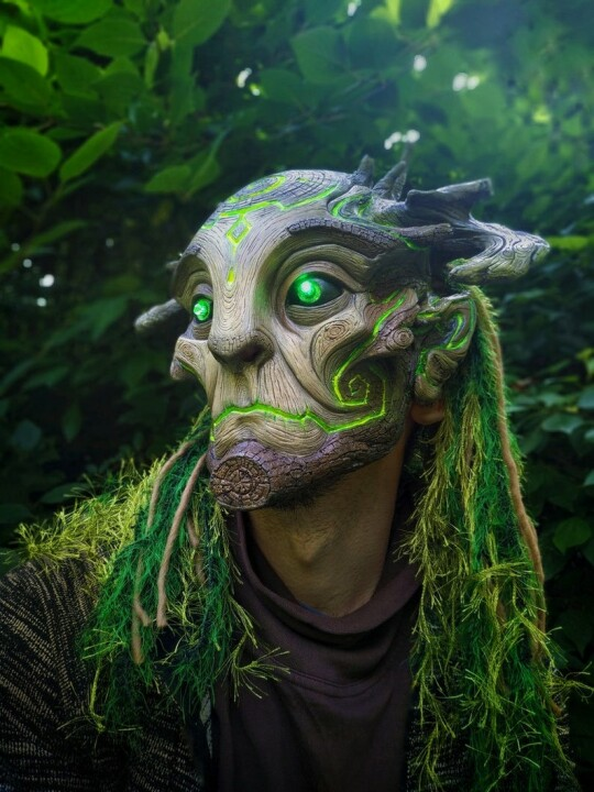 ✨Hot Sale🎁Green Man Forest Spirit Mask Costume Accessories Masks