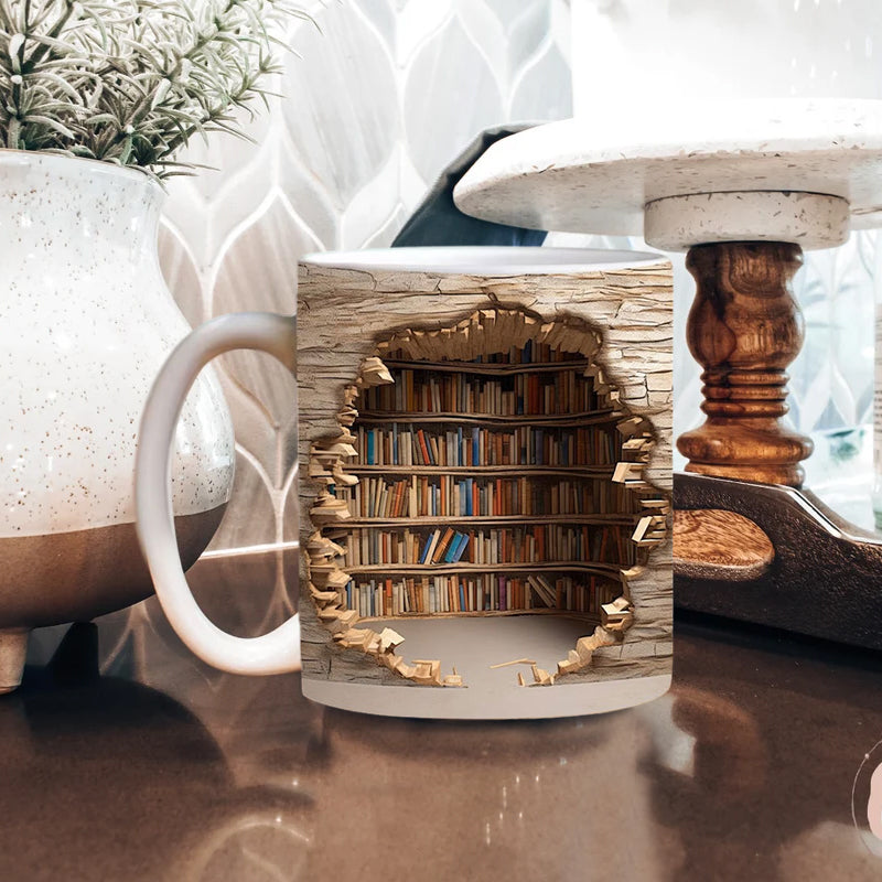 🔥Hot Sale🔥3D Bookshelf Mug