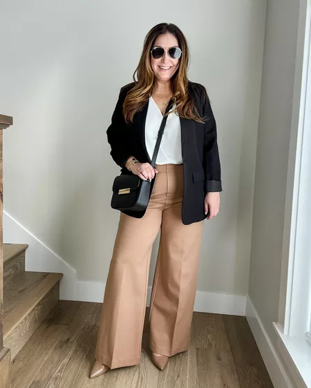 🔥Hot Sale🔥Tummy Control Button Wide Leg Pant