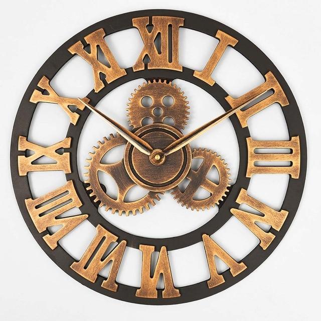 Hellohobot - Father's Day Gift-Wooden Vintage Wall Clock