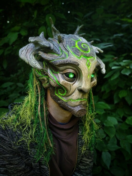 ✨Hot Sale🎁Green Man Forest Spirit Mask Costume Accessories Masks