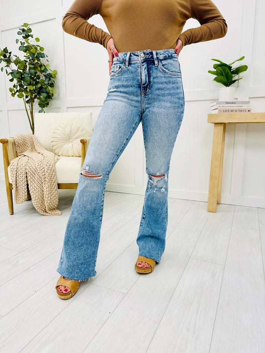 🔥Hot Sale🔥Exclusive flared tummy-control jeans