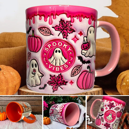 🔥Hot Sale🔥Pumpkin Coffee Cup With Ghost