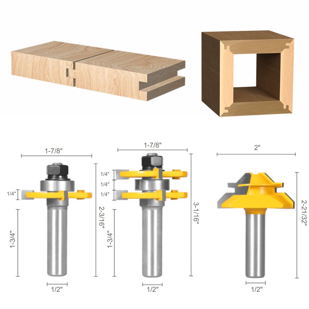 Tongue & Groove Router Bit - 1/2" Shank