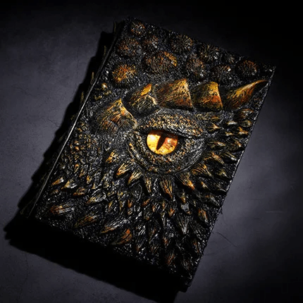 Hellohobot - Dragon Eye 3D Embossed Journal - Handmade Resin Engraved Notebook