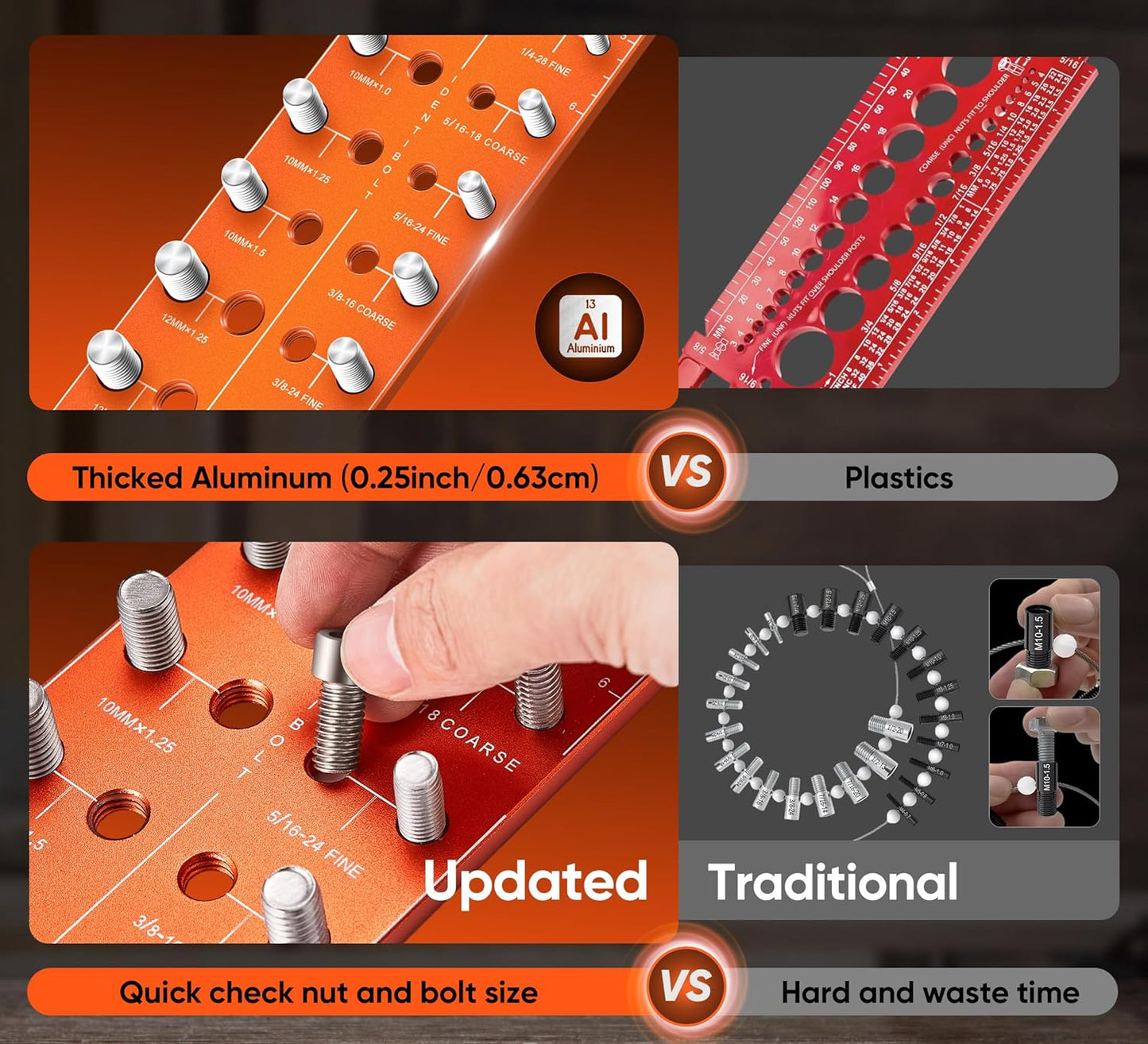 🎉🔥LAST DAY 55% OFF🔥Nut and Bolt Thread Checker