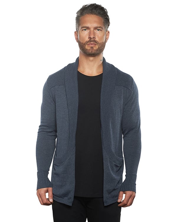 Hellohobot - Men's Slim Cardigans With Bags