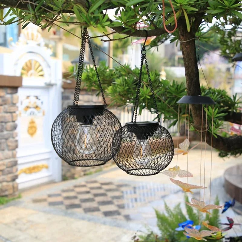 Hellohobot - Outdoor Garden Metal Hanging Lights