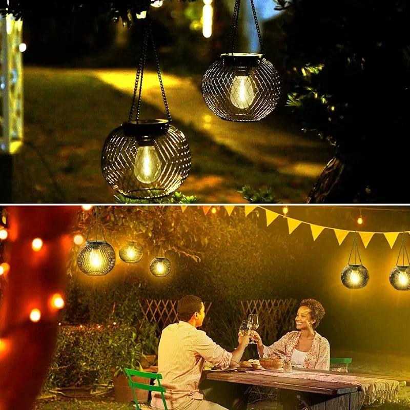 Hellohobot - Outdoor Garden Metal Hanging Lights