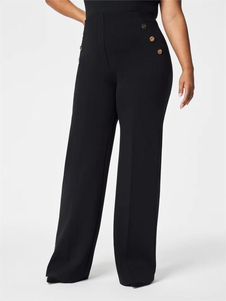 🔥Hot Sale🔥Tummy Control Button Wide Leg Pant