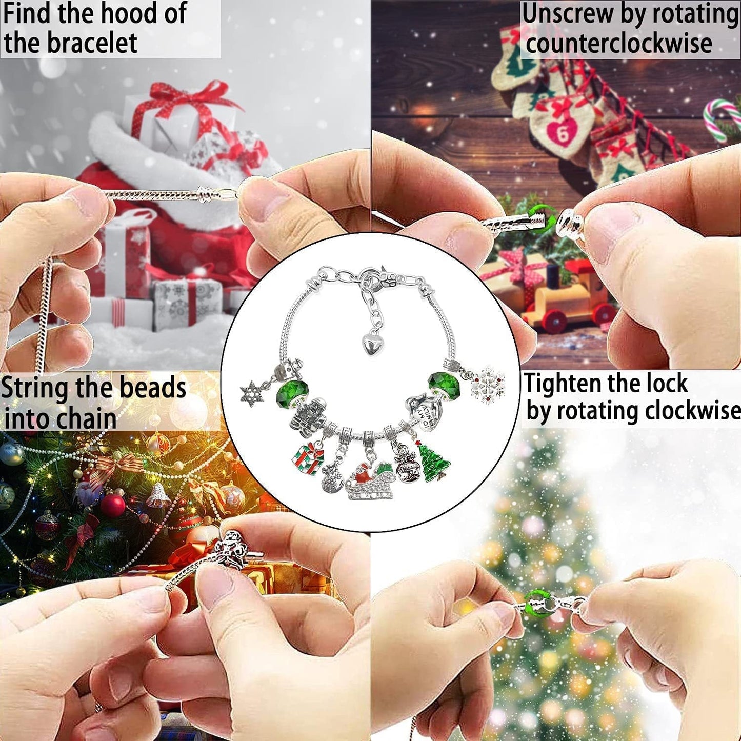 🎁Early Christmas Sale- 50% OFF🎁DIY Christmas Advent Calendar Bracelets Set