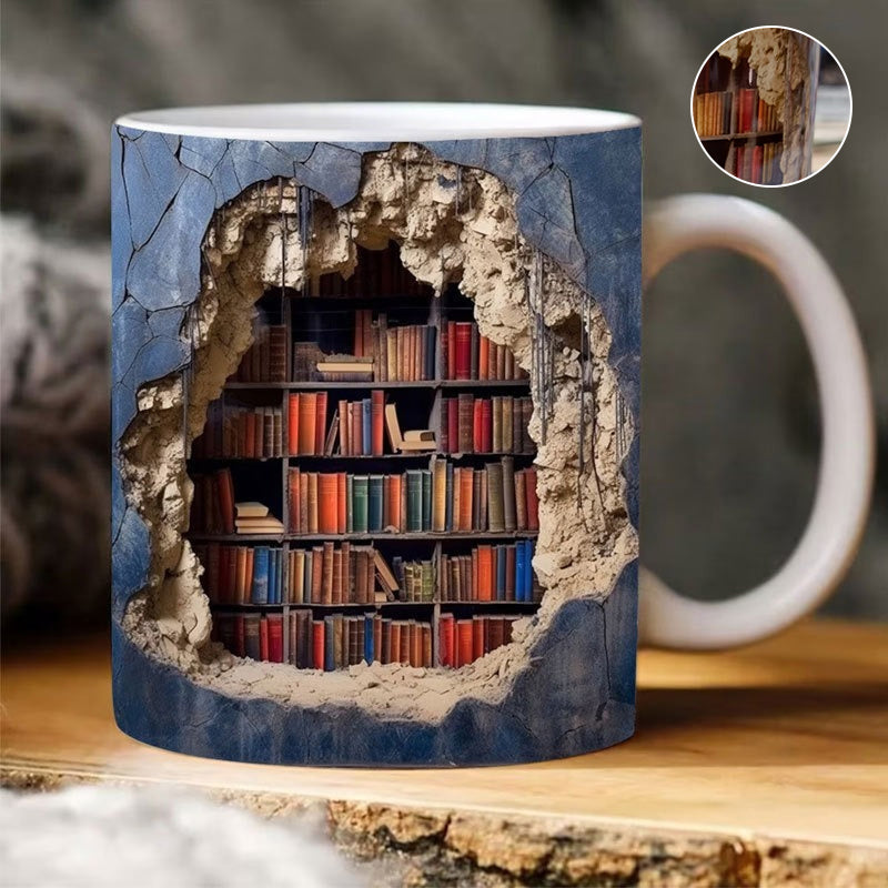 🔥Hot Sale🔥3D Bookshelf Mug