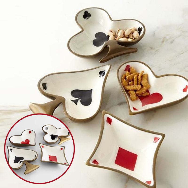 🔥Hot Sale🔥Enamelled Metal Playing Card Dishes