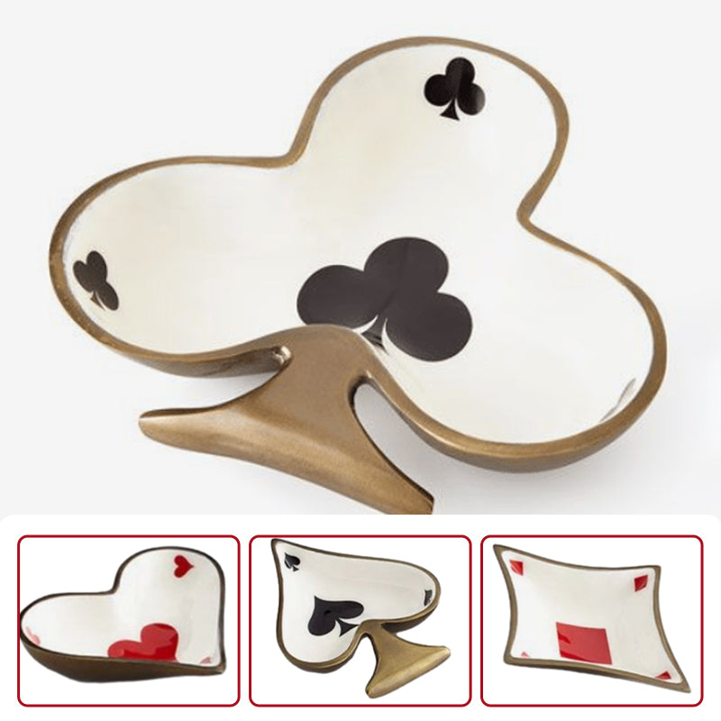 🔥Hot Sale🔥Enamelled Metal Playing Card Dishes