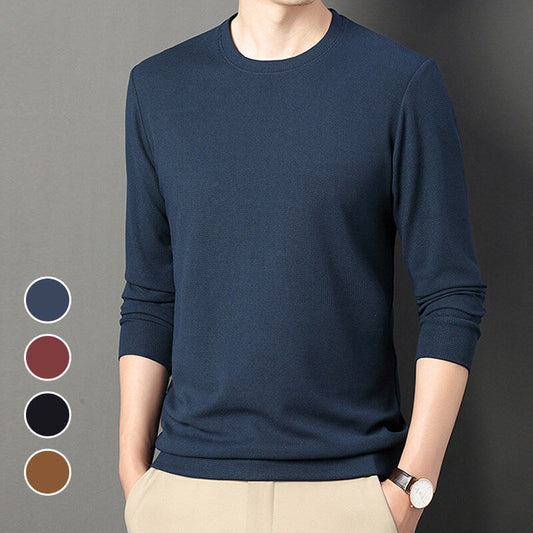 High Quality Round Neck Waffle Elastic Slim Fit Top