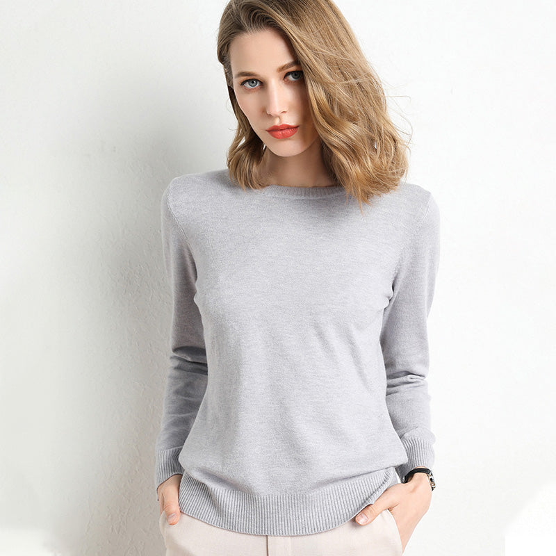 🔥Hot Sale 49% OFF🔥Faux Cashmere Crew Neck Sweater