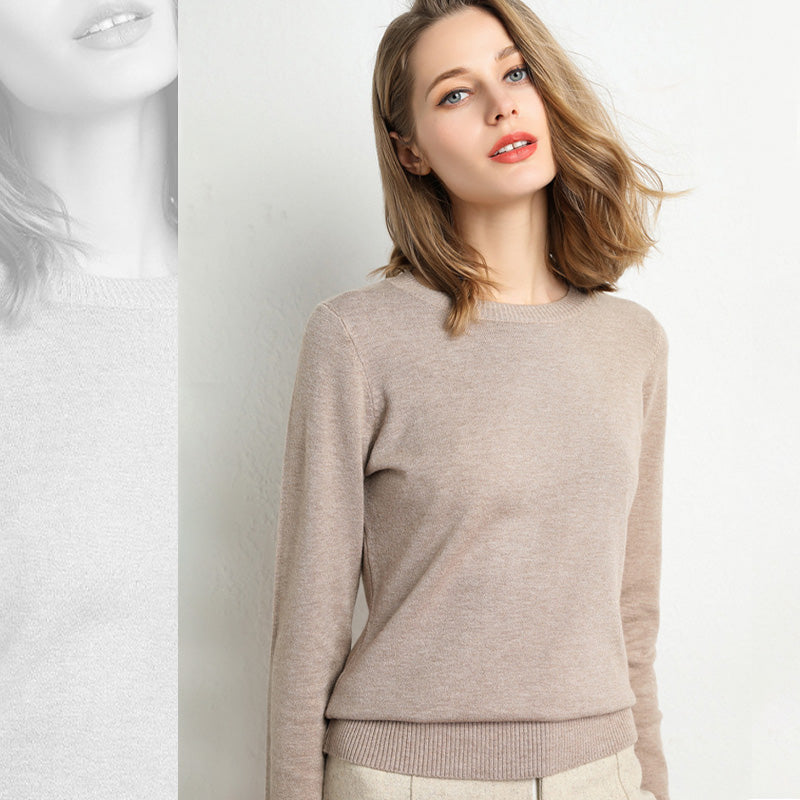 🔥Hot Sale 49% OFF🔥Faux Cashmere Crew Neck Sweater