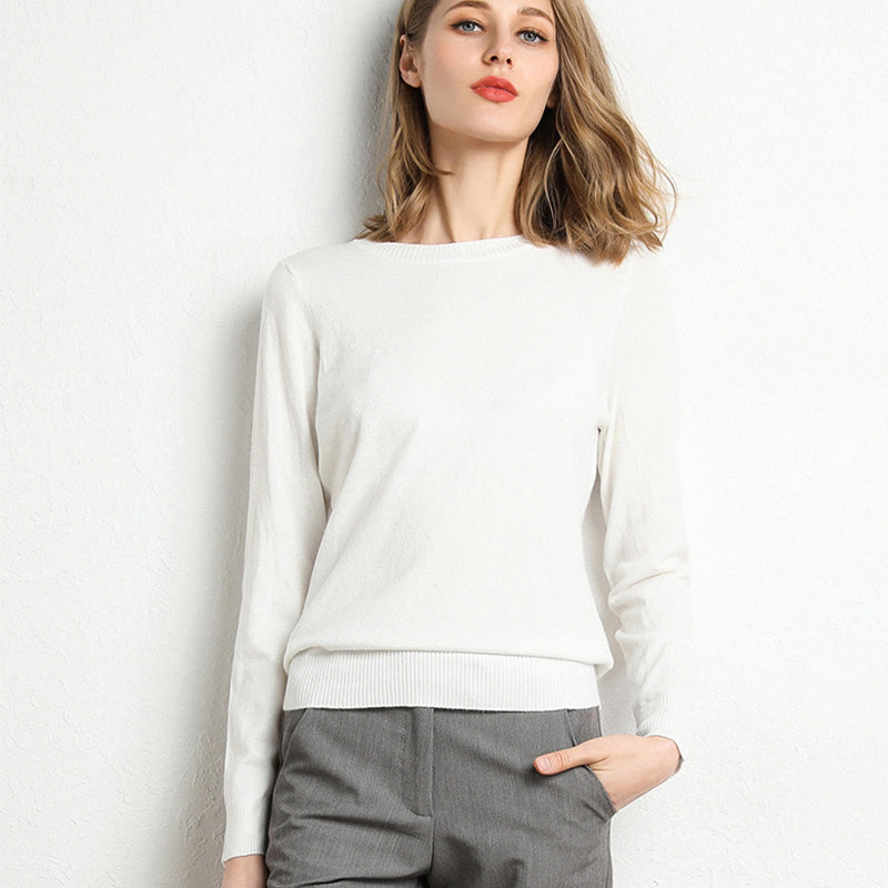 🔥Hot Sale 49% OFF🔥Faux Cashmere Crew Neck Sweater