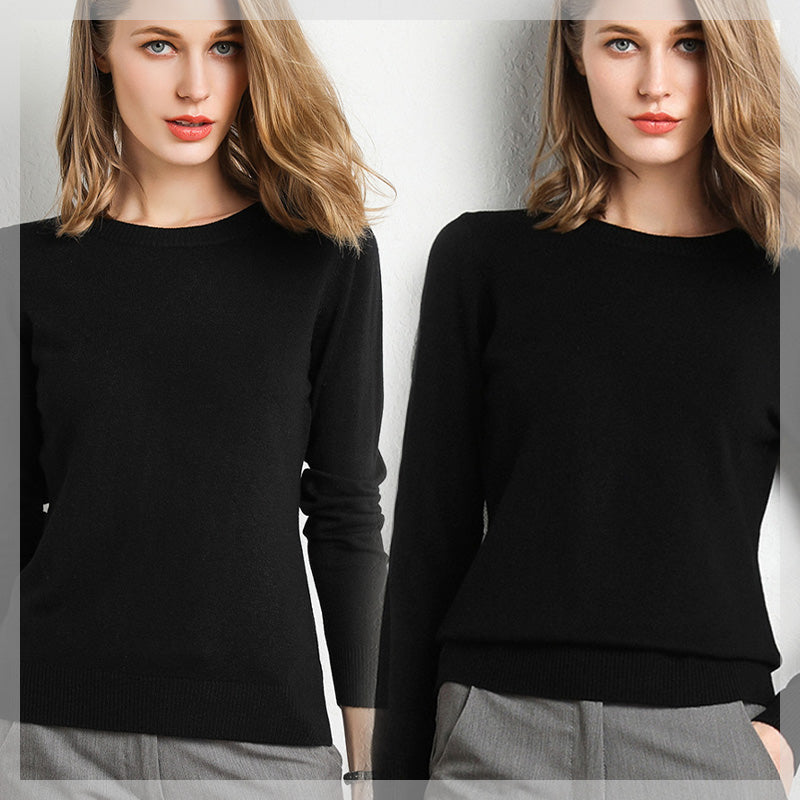 🔥Hot Sale 49% OFF🔥Faux Cashmere Crew Neck Sweater