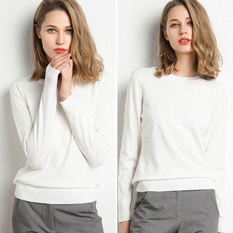 🔥Hot Sale 49% OFF🔥Faux Cashmere Crew Neck Sweater