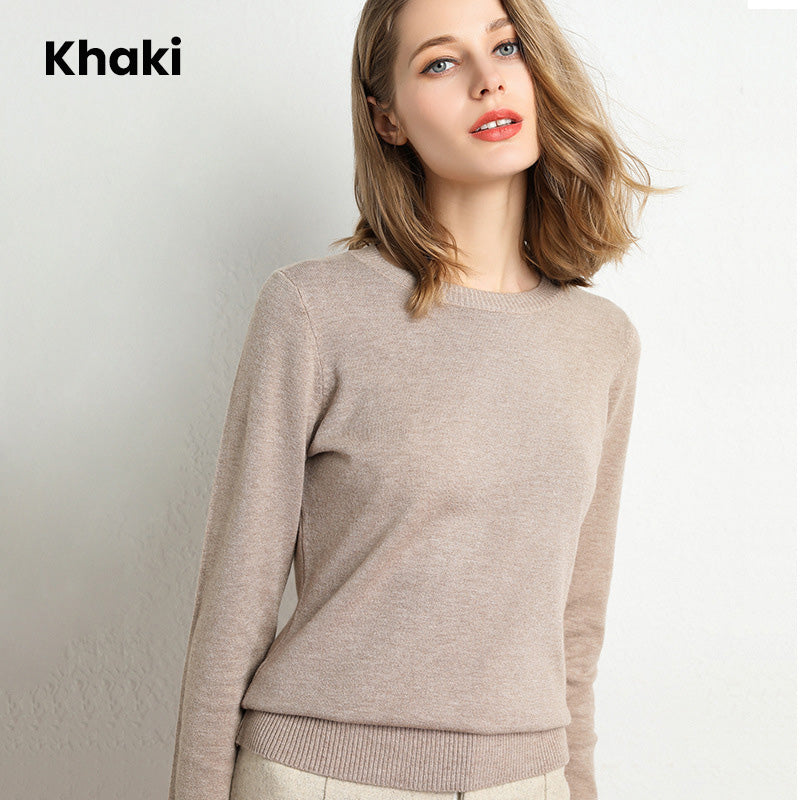 🔥Hot Sale 49% OFF🔥Faux Cashmere Crew Neck Sweater