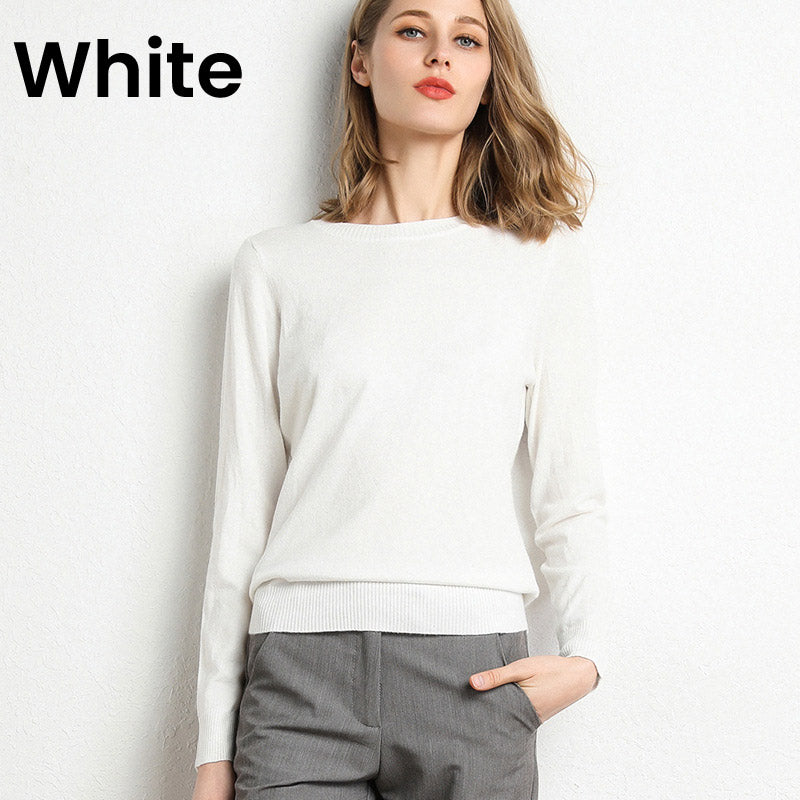 🔥Hot Sale 49% OFF🔥Faux Cashmere Crew Neck Sweater