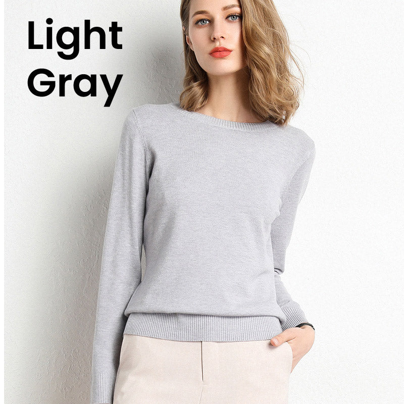 🔥Hot Sale 49% OFF🔥Faux Cashmere Crew Neck Sweater