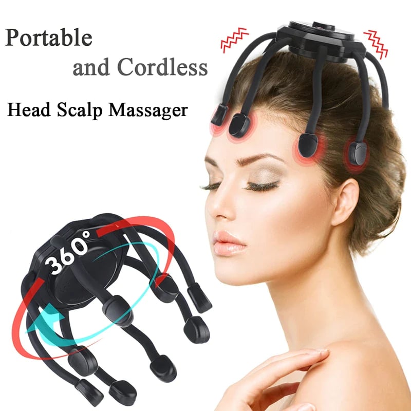 Shop Now - 52% Off! 🔥 Electric Octopus Head Massager